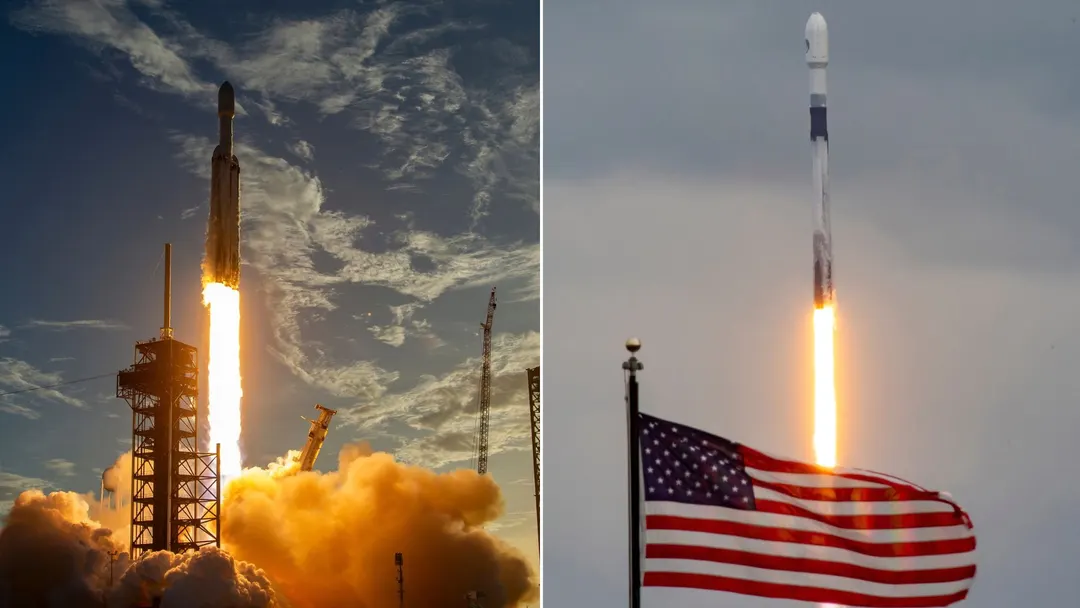 SpaceX flies three missions in 13 hours, including Falcon Heavy for NRO