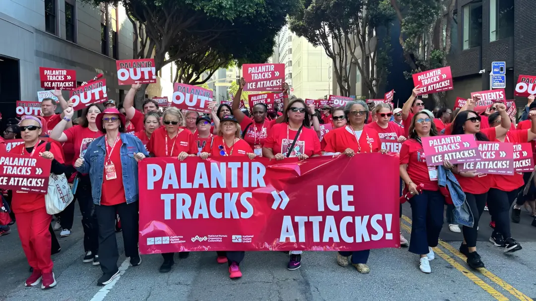 Nurses March on Palantir Over ICE Data Contracts