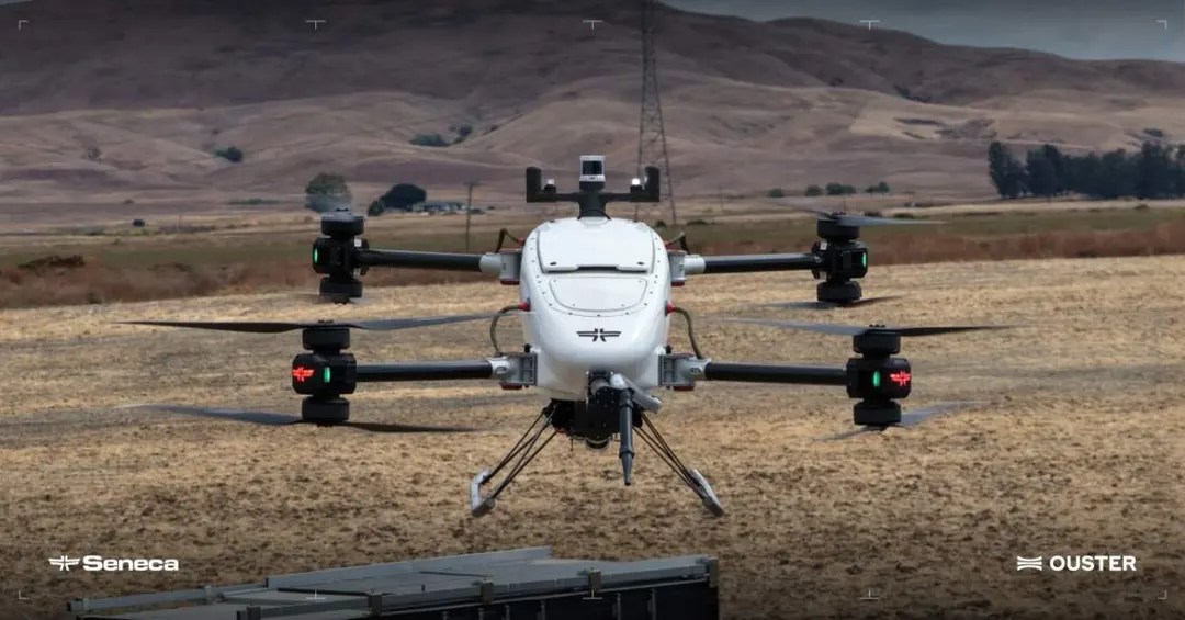 Ouster and Seneca add Rev8 OS1 Max lidar to wildfire drones