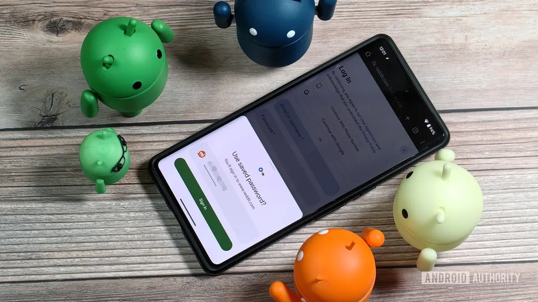 Chrome on Android tests biometric check before password autofill