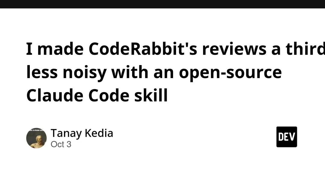 Open-source Claude Code skill cuts CodeRabbit review noise by a third