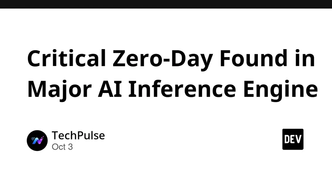 Critical Zero-Day Found in Widely Used AI Inference Engine