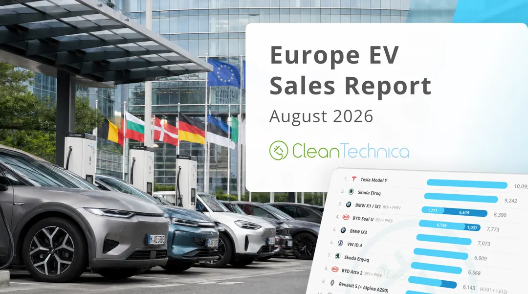 Europe EV Sales Hit Record 30% BEV Market Share in August