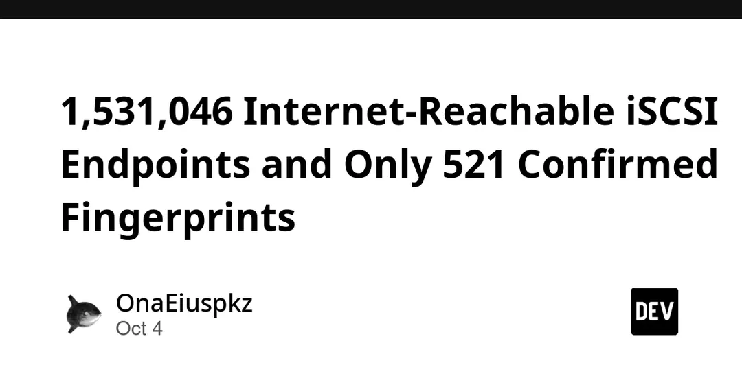 ZoomEye: 1,531,046 Hosts With iSCSI Port vs 521 Confirmed Fingerprints