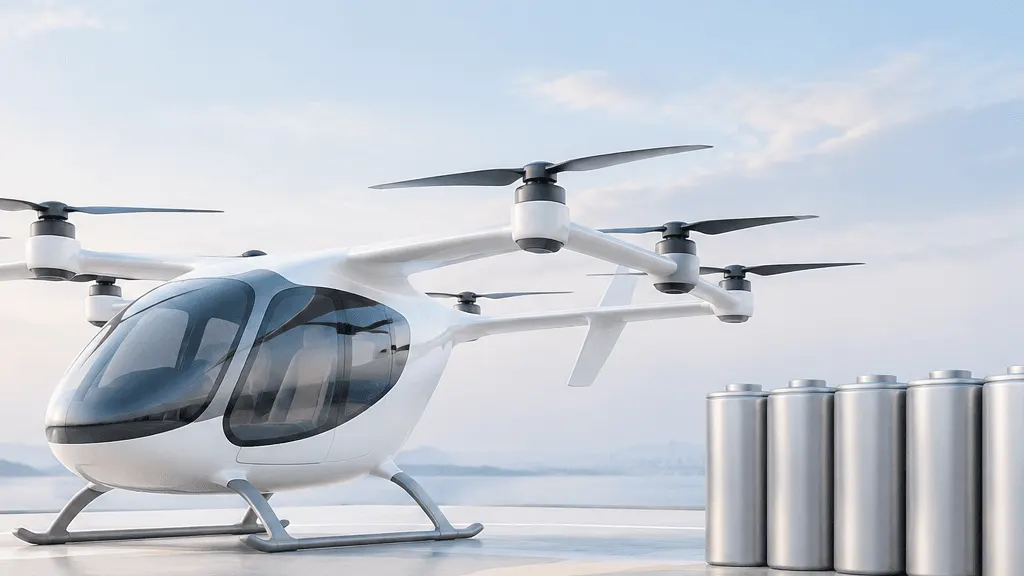 Gotion unveils 330Wh/kg hybrid solid-liquid cylindrical battery for eVTOLs