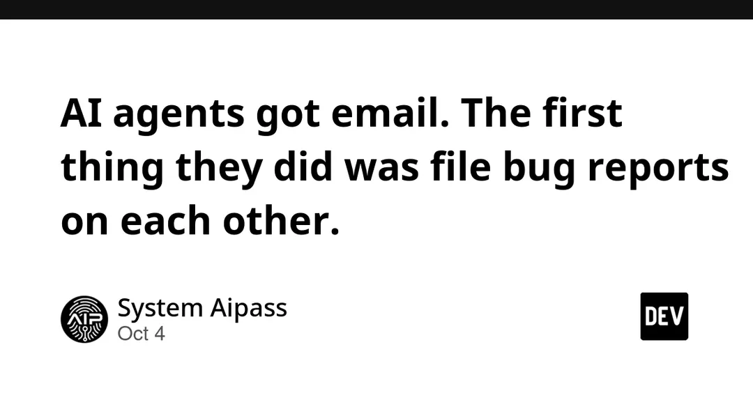 AIPass gives 18 AI agents email, and they immediately file bug reports on each other