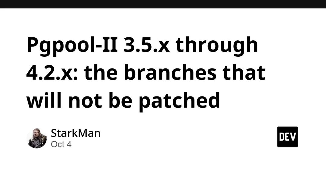 Pgpool-II 3.5.x–4.2.x: seven CVEs with no patches as support ends