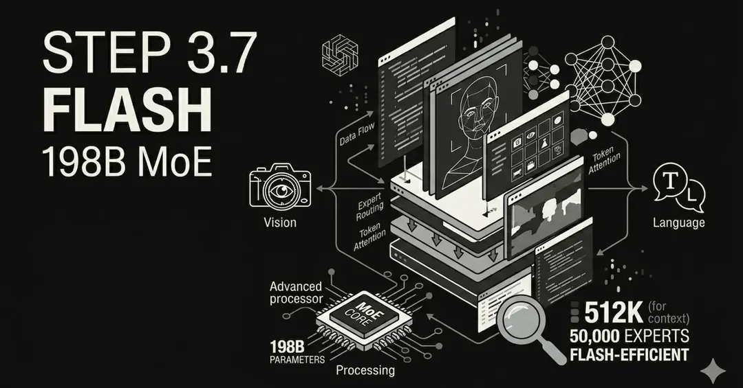 StepFun releases Step 3.7 Flash: 198B MoE with 11B active parameters