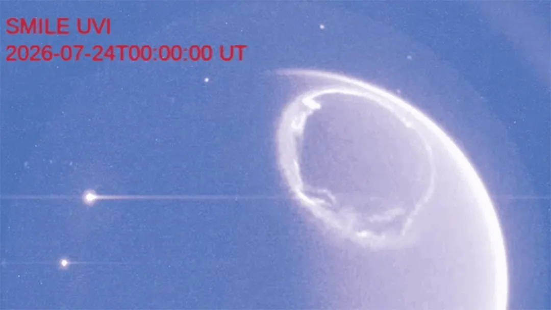 Smile spacecraft sends first images of daylight auroras over the North Pole