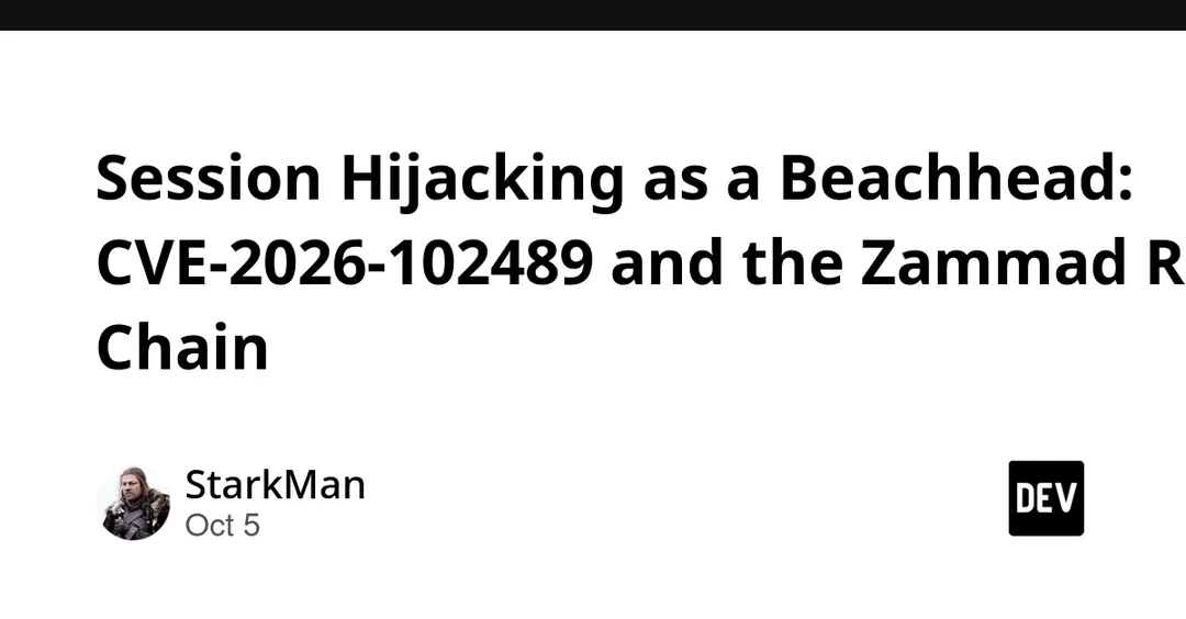 Zammad CVE-2026-102489 and CVE-2026-102490 chain yields root