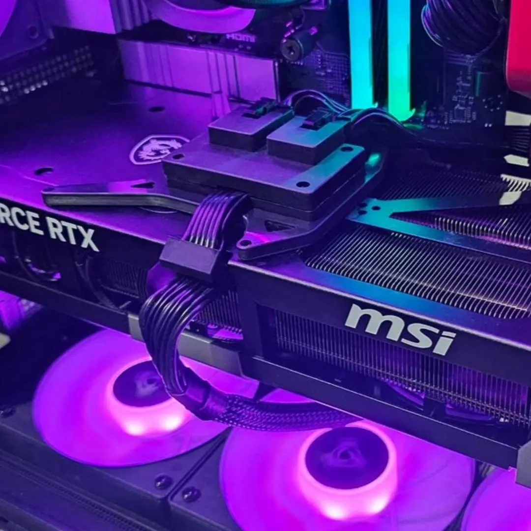 Modder cuts RTX 5090 12V-2×6 cable load with dual 8-pin add-on