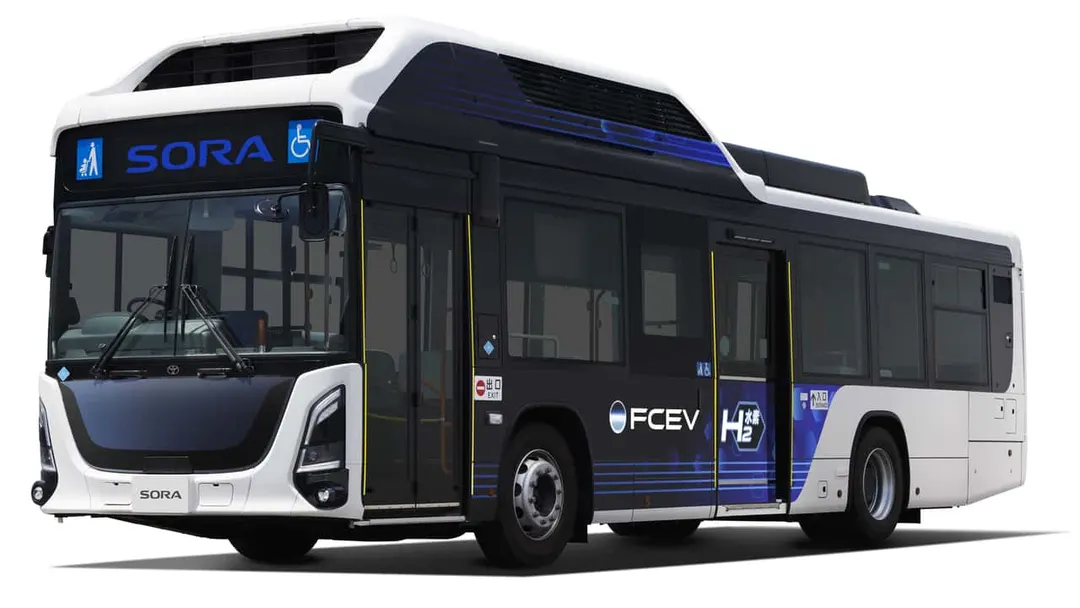Toyota and Isuzu unveil second-gen Sora hydrogen bus