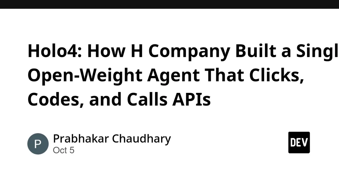 Holo4: H Company's open-weight agent handles GUI, code and APIs
