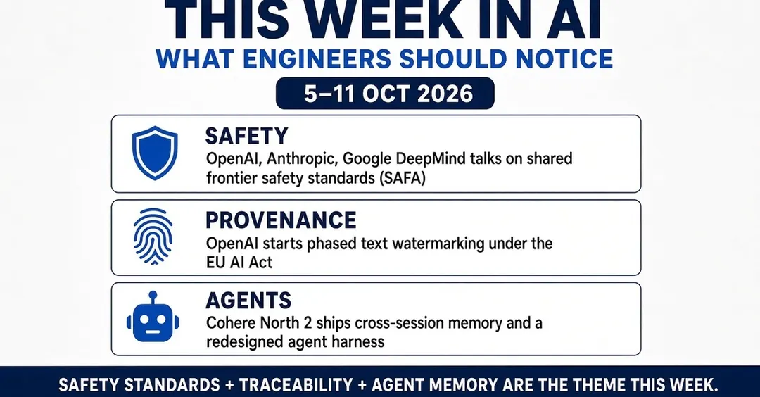 This Week in AI: Safety Standards, Watermarking, and Agent Memory