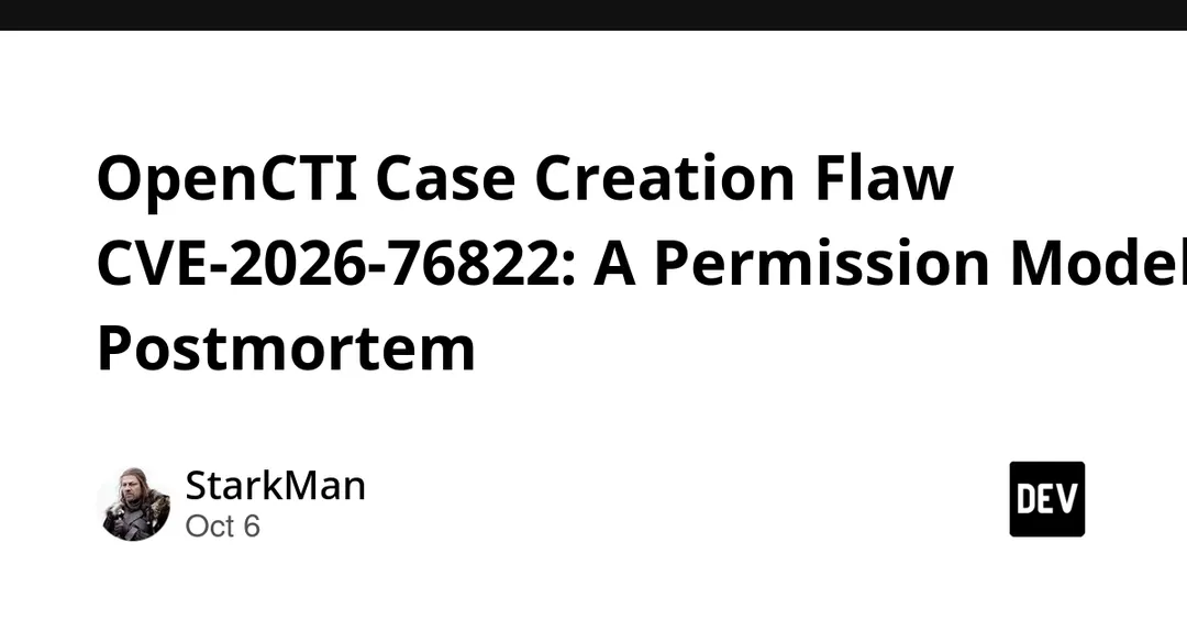 CVE-2026-76822: OpenCTI case creation flaw bypasses permission model