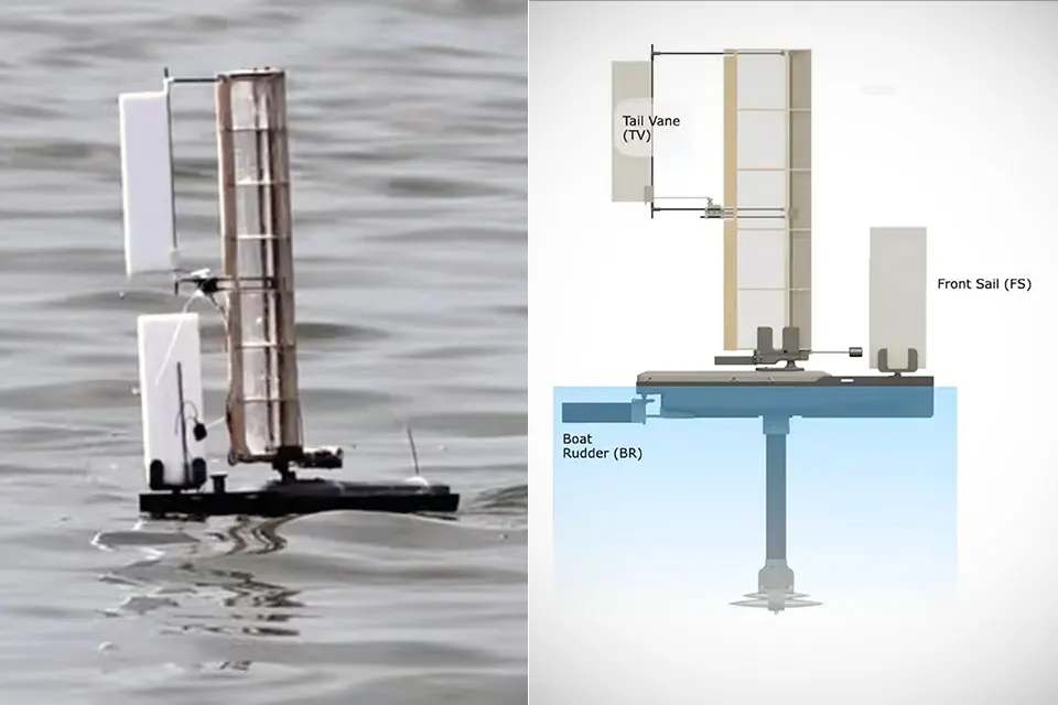 ALBATROSS Robot Spins Like a Maple Seed, Then Sails the Water