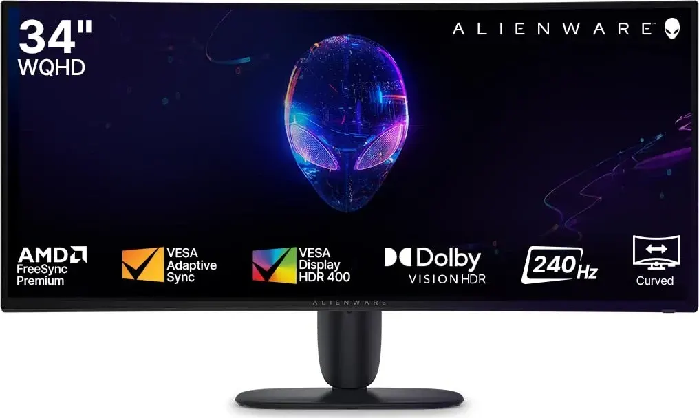 Alienware AW3426DWM: 34-inch curved WQHD gaming monitor at 240 Hz
