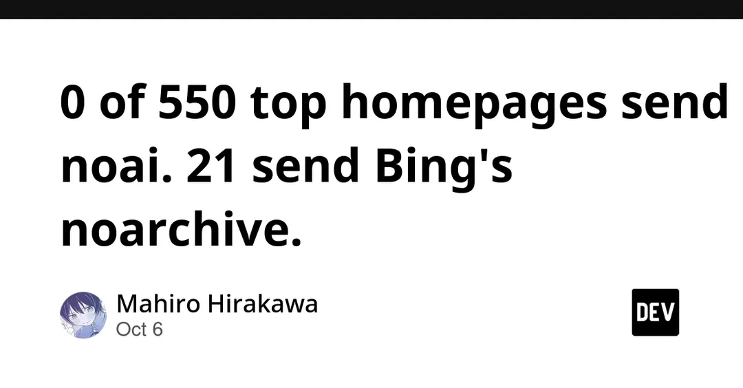 0 of 550 top homepages block AI training with noai