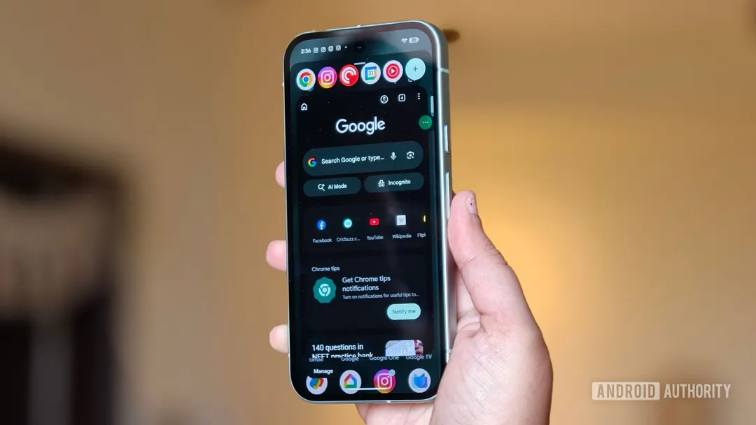 Chrome 154 on Android adds email verification without codes