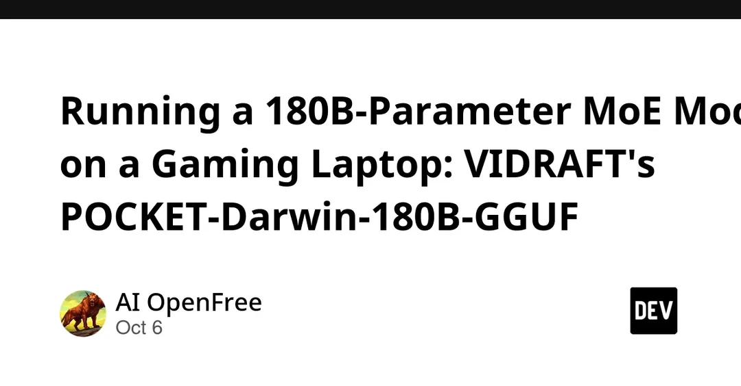 VIDRAFT ships 180B MoE model that runs on a gaming laptop