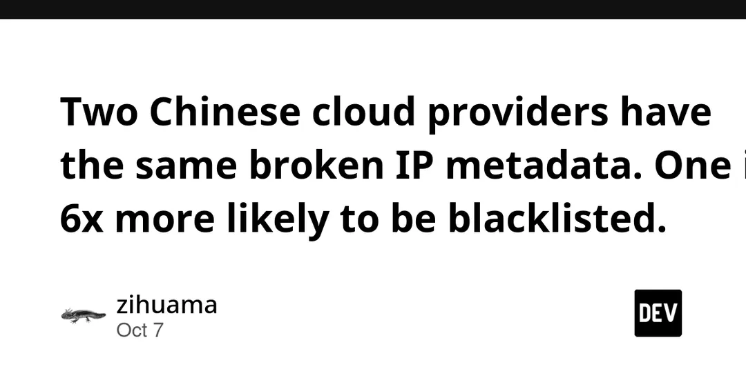 VPS audit: Tencent Cloud IPs are 6x more likely to be blacklisted than Alibaba Cloud