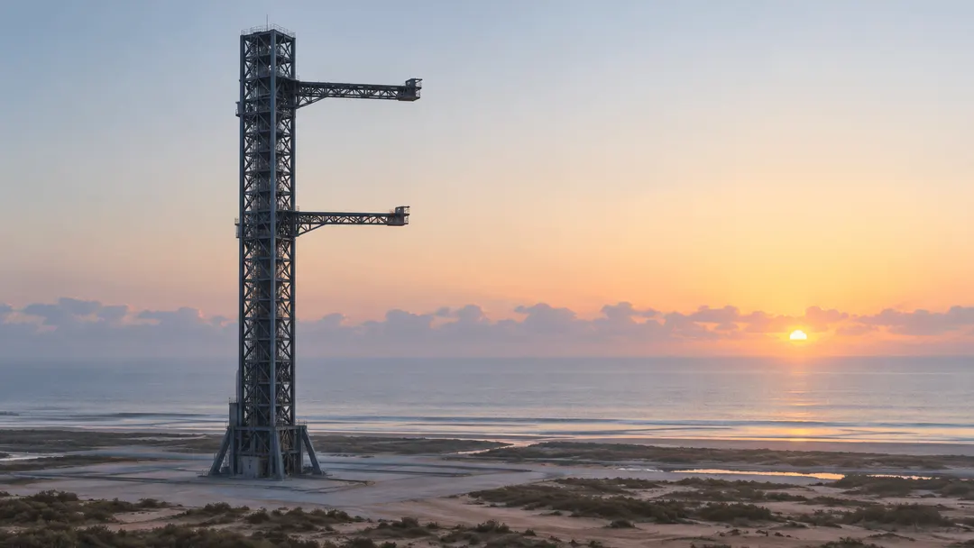 Cosmoleap Completes China's First Ground Test of a 'Chopsticks' Rocket-Catch Tower
