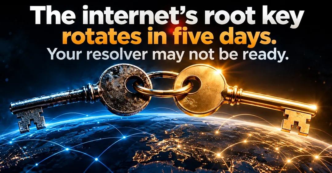 IANA rotates the DNSSEC root key from KSK-2017 to KSK-2024 on October 11