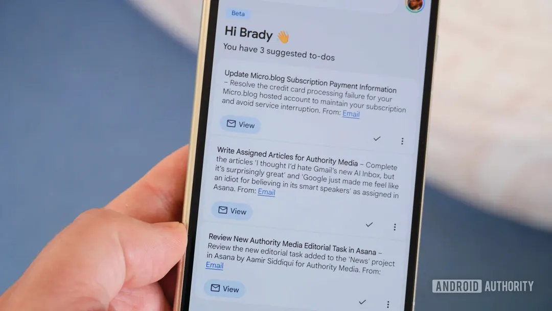 Gmail may soon let Gemini handle AI Inbox tasks