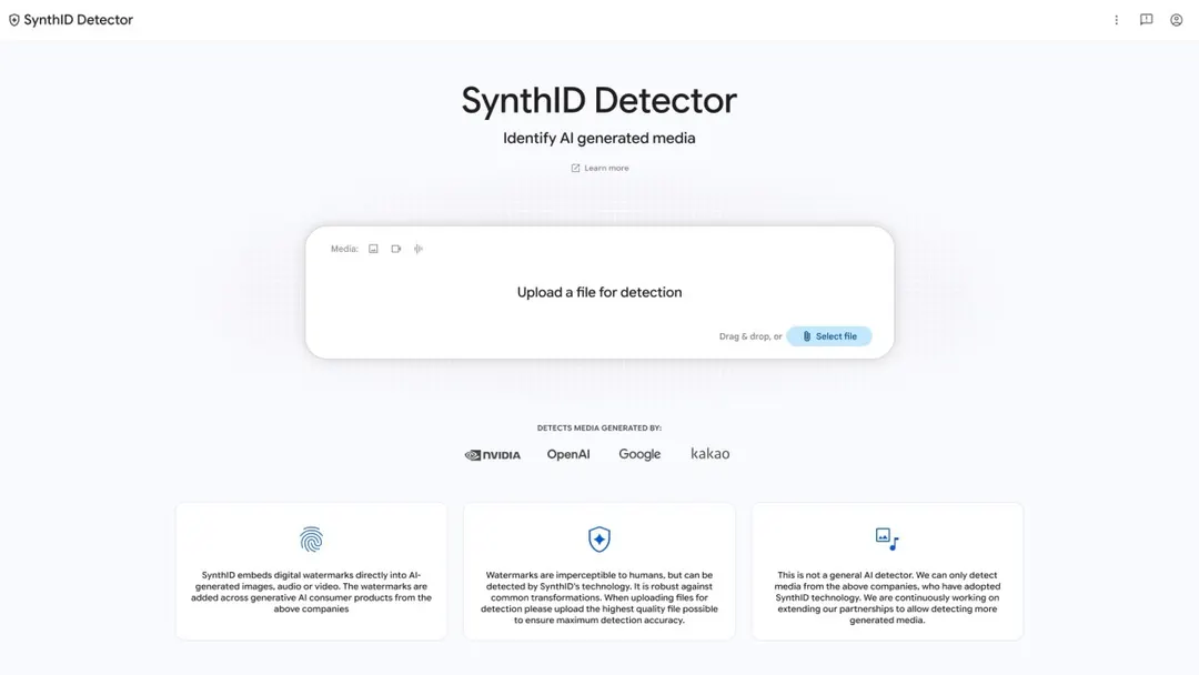 Google opens SynthID website to identify AI-generated media