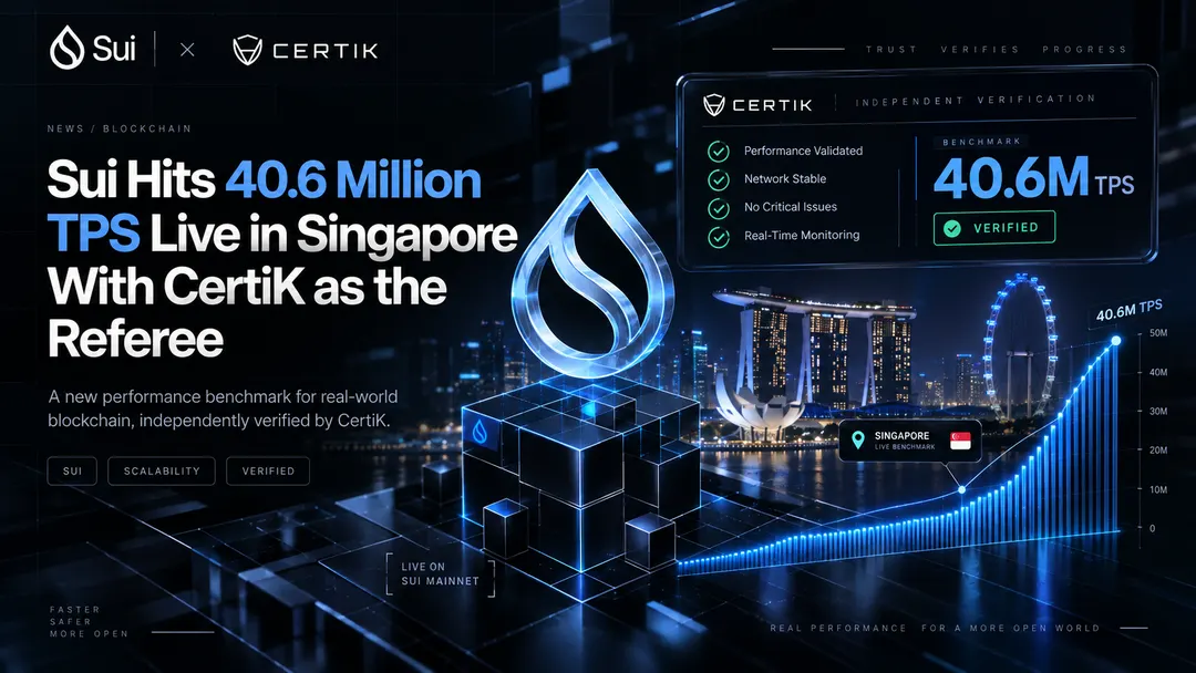 Sui Hits 40.6 Million TPS in Live Singapore Demo