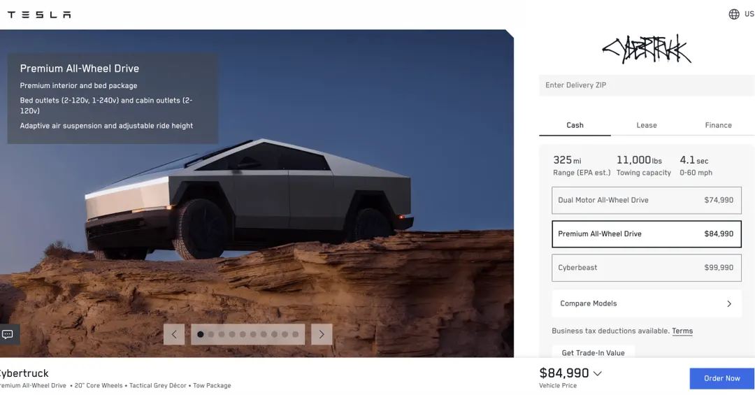 Tesla Cybertruck sales stay weak despite cheaper trim