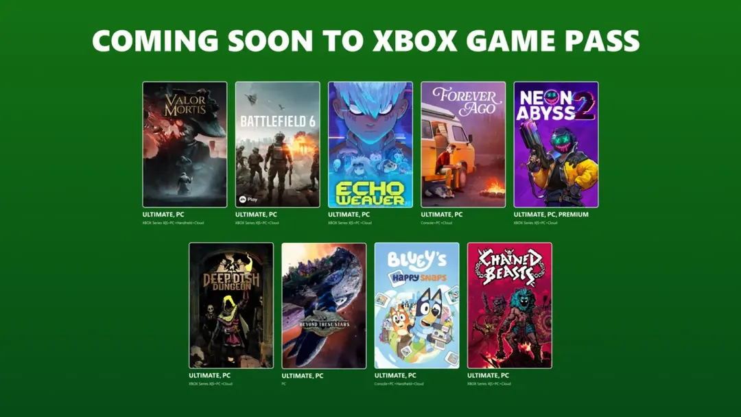 Xbox Game Pass adds Battlefield 6 and seven day-one games