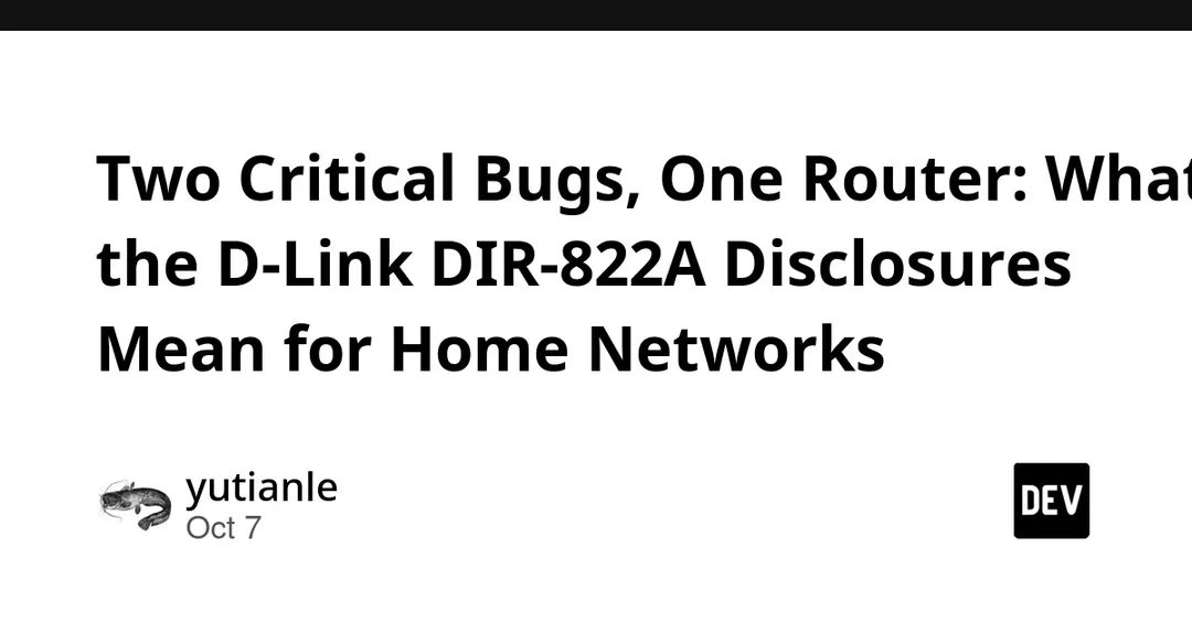 Two critical flaws found in D-Link DIR-822A router