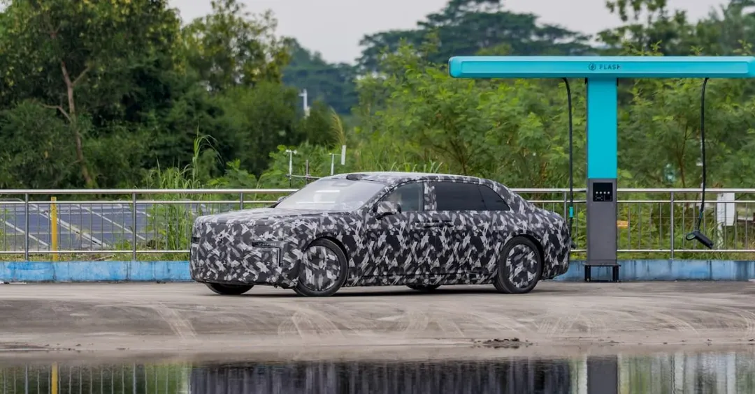 BYD's ultra-luxury Yangwang EV sedan with coach doors spotted ahead of debut