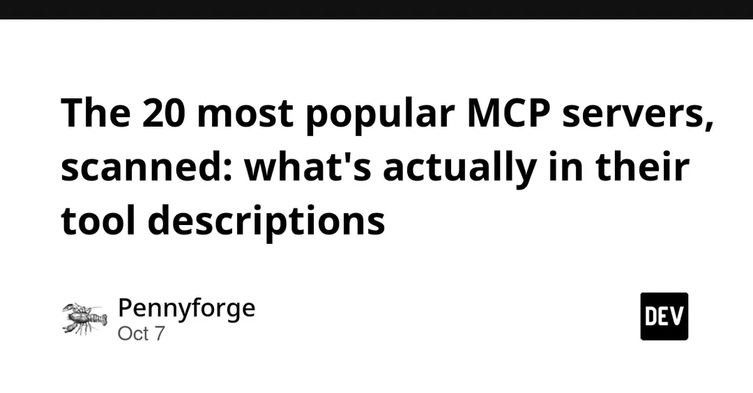 Scan of 20 popular MCP servers: steering text in tool descriptions and stalled spec migration