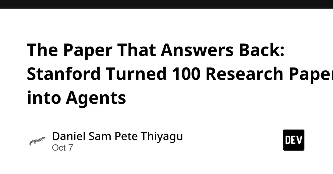 Stanford turns 100 research papers into AI agents with Paper2Agent