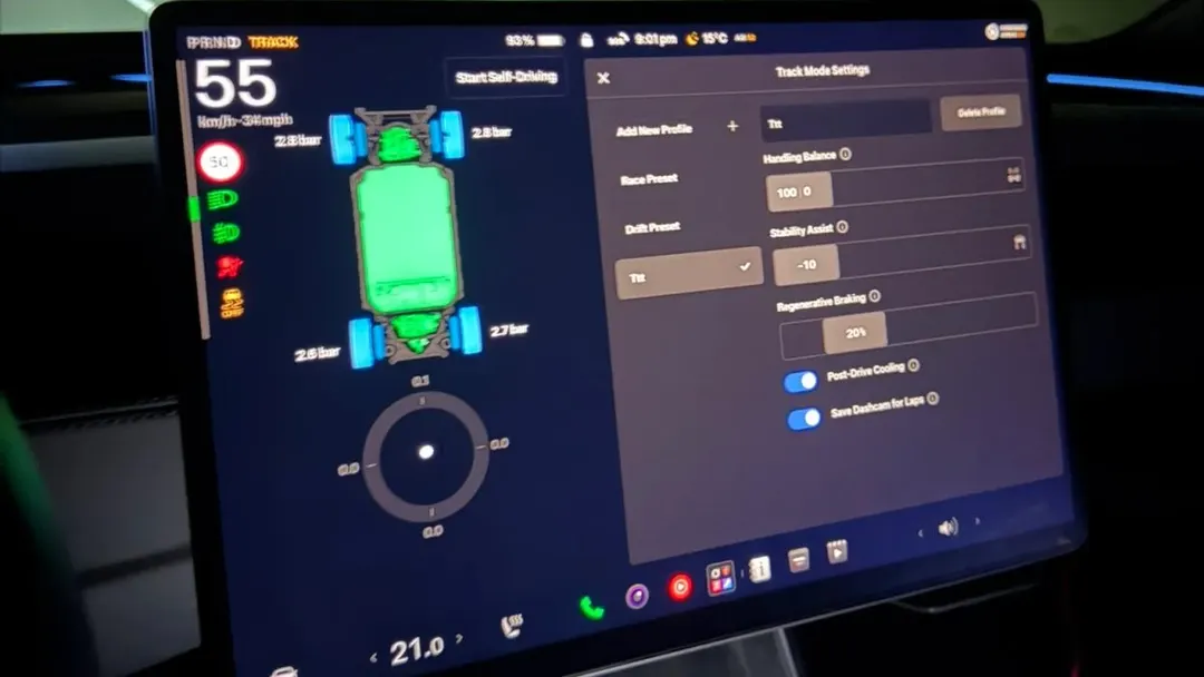 Tesla owner enables Track Mode on non-Performance Model Y