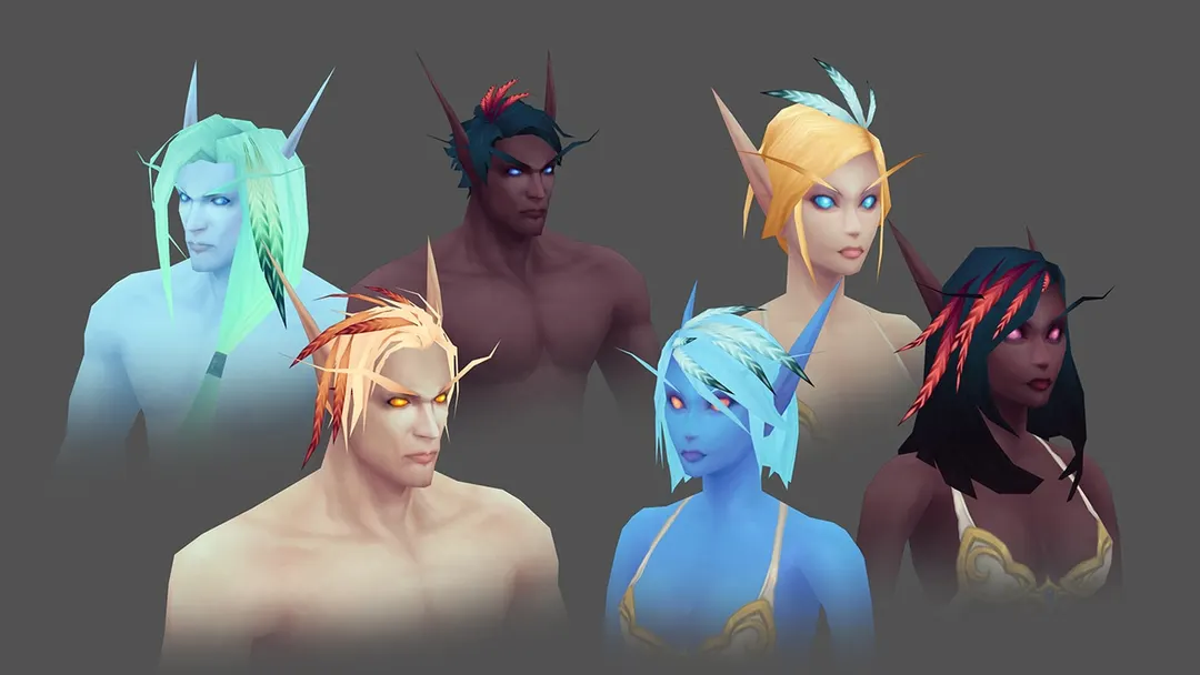 Blizzard will give WoW: Forever's blue elves a retro makeover
