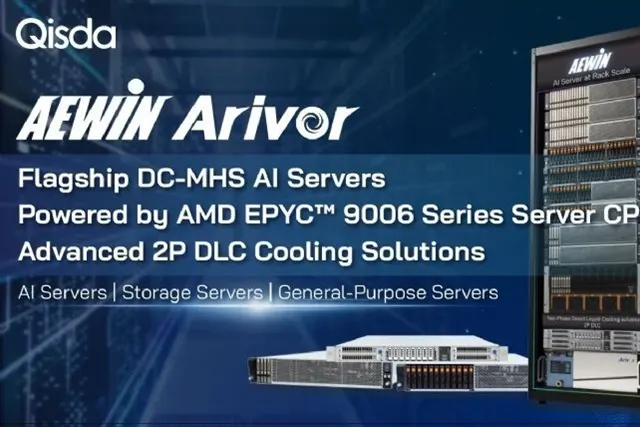 Qisda's Aewin unveils 200kW liquid-cooled AI server