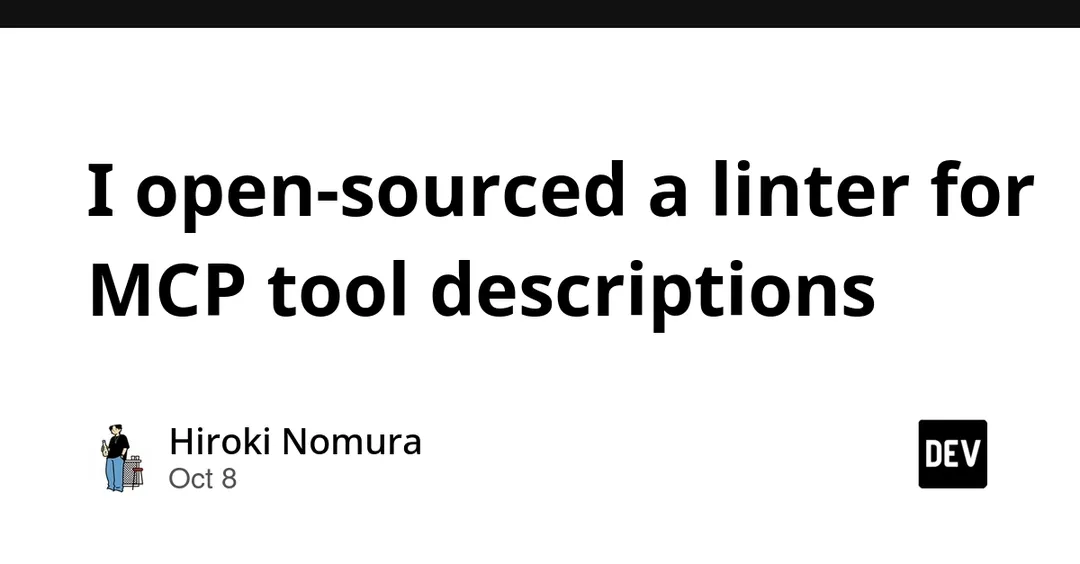 Forecall open-sources a linter for MCP tool descriptions