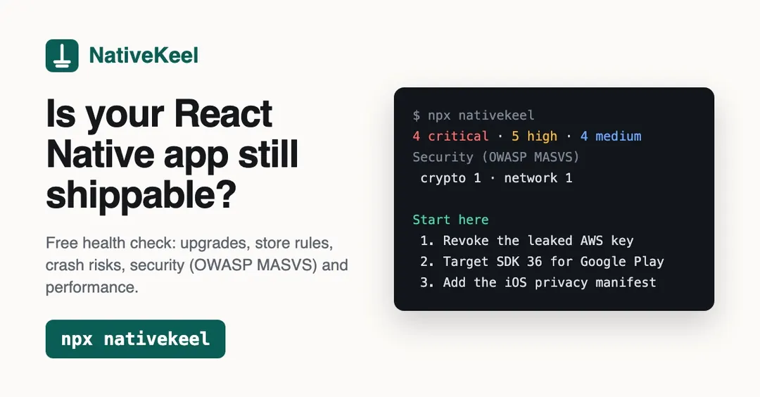 183 of 653 React Native apps still use deprecated SafeAreaView and ImageBackground