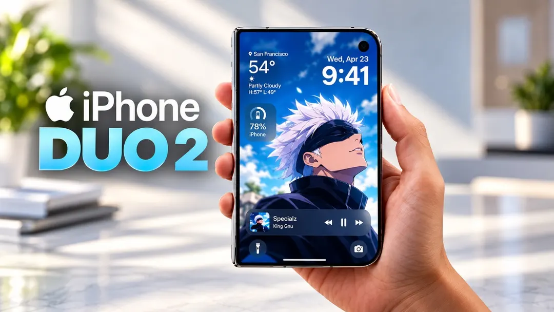 Leak: iPhone Duo 2 foldable to bring Face ID and silicon-carbon battery