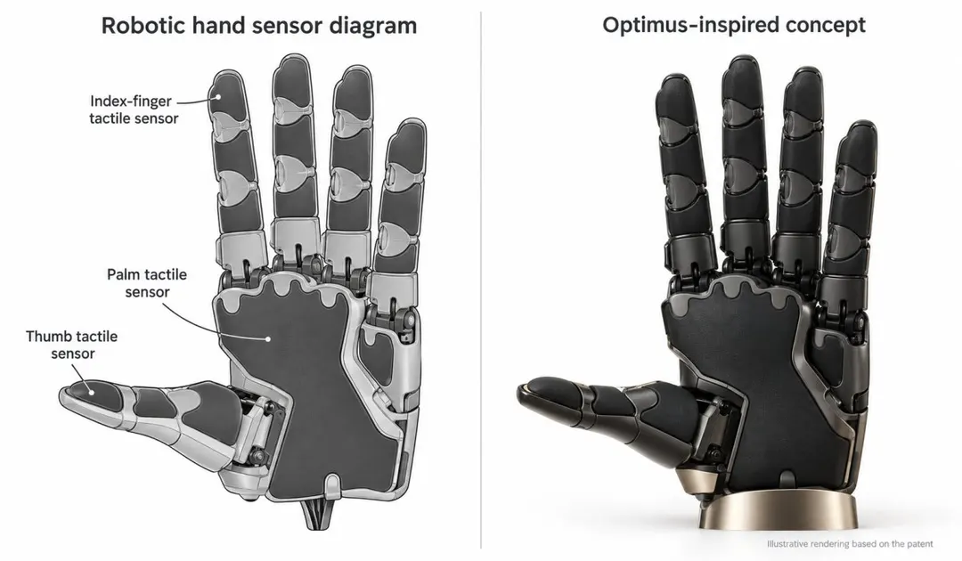 Tesla Patent Reveals Flexible Sensors That Let Optimus Feel Objects