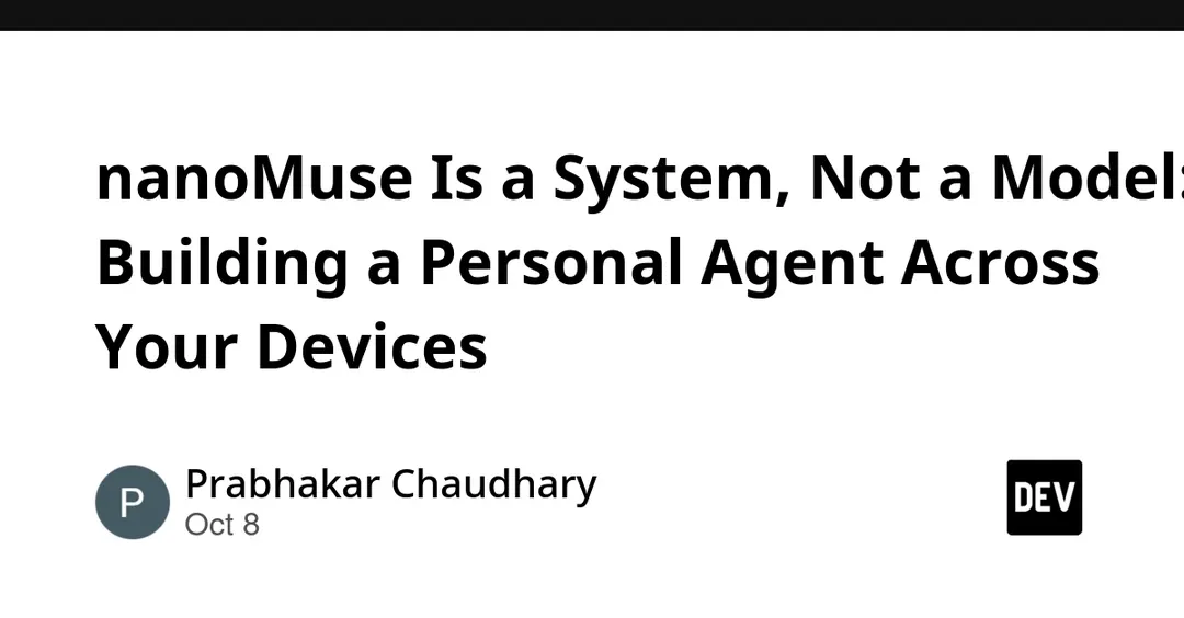 nanoMuse: an open personal AI agent system spanning your devices