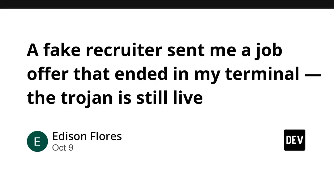 Fake recruiter sends trojan disguised as an anti-bot terminal check