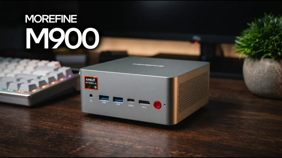 Morefine M900 mini PC packs AMD Ryzen 9 HX470 APU