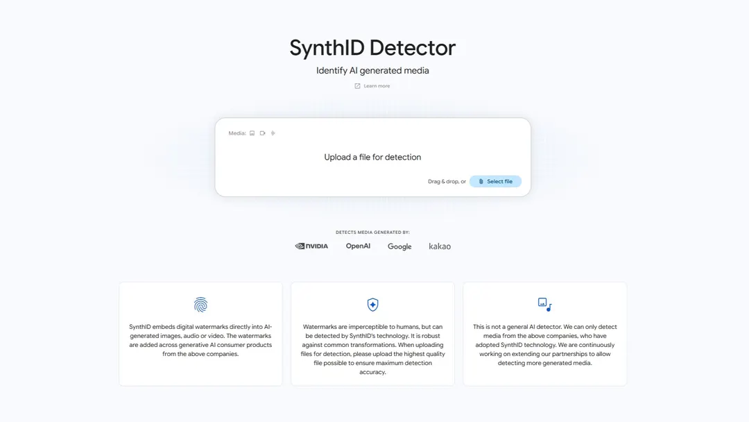 Google opens public SynthID AI watermark detector