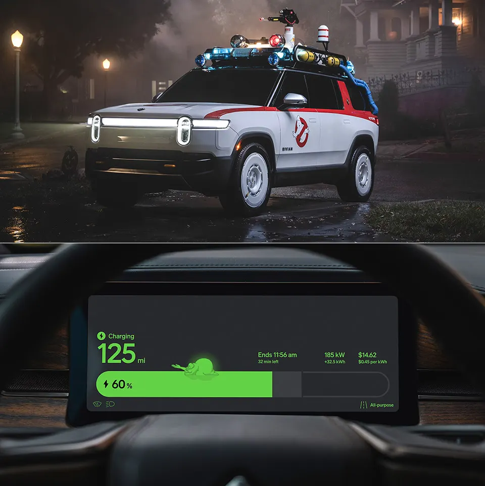Rivian Rolls Out Ghostbusters Halloween Mode for R1 and R2