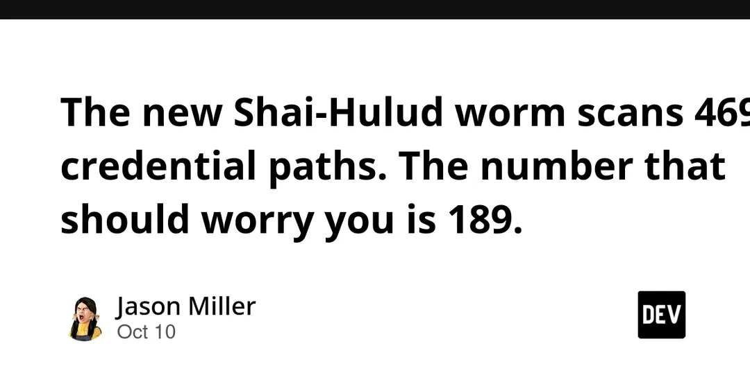 New Shai-Hulud worm scans 469 credential paths