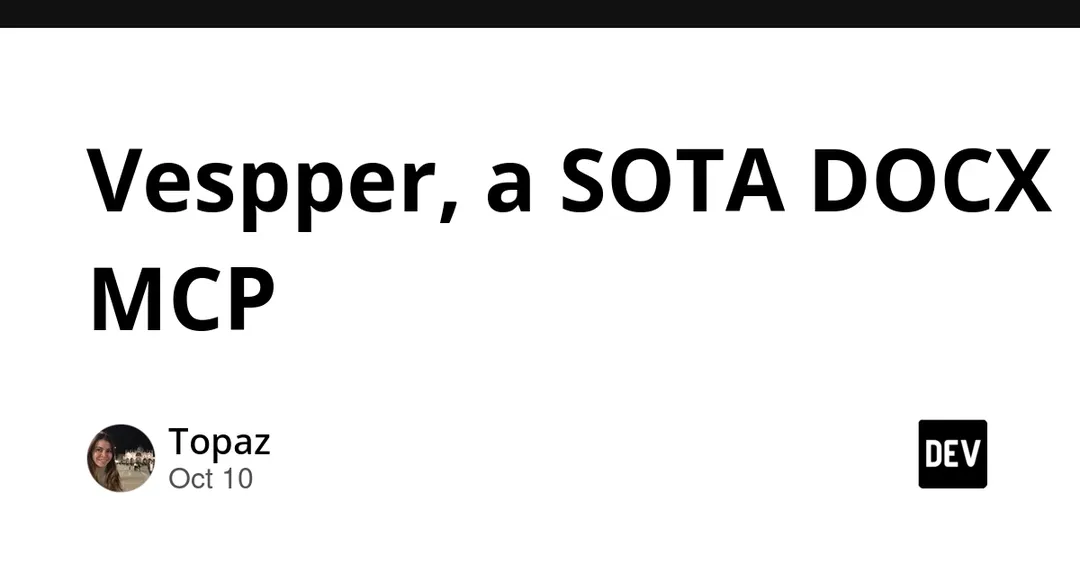 Vespper launches SOTA DOCX MCP for AI agents